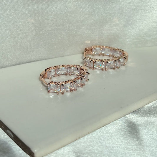 Luxe Rose Droplet Earrings