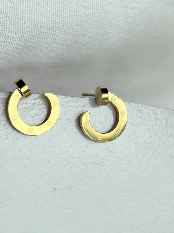 Screw Gold Studs