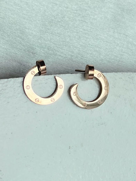 Screw Rose Studs
