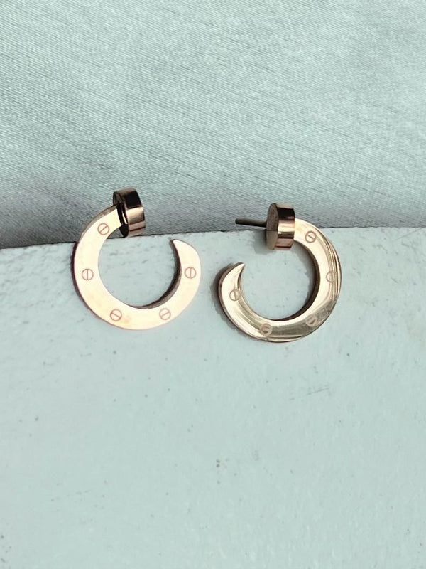Screw Rose Studs