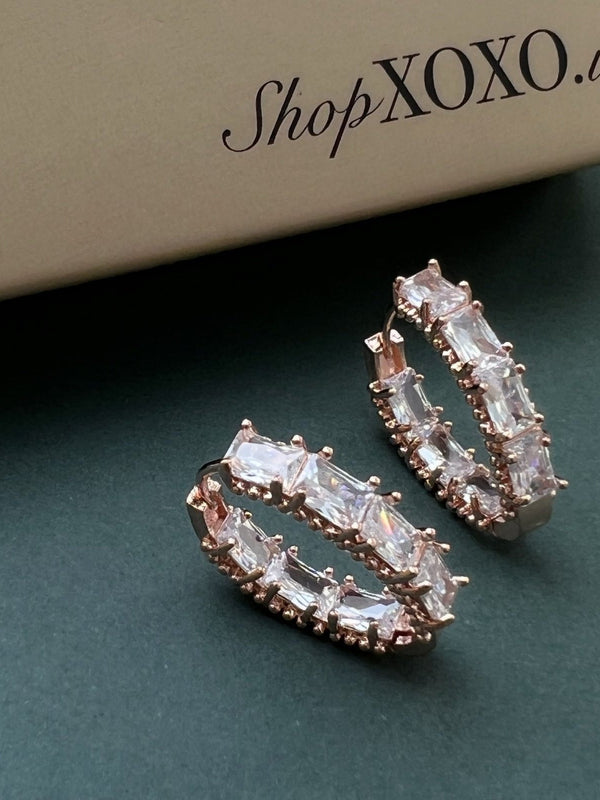 Luxe Rose Droplet Earrings