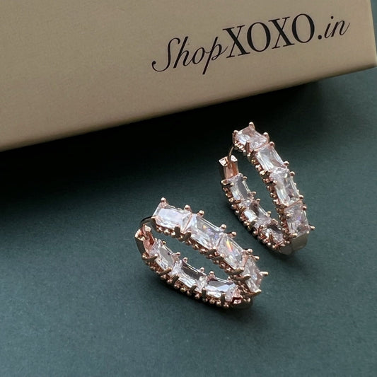 Luxe Rose Droplet Earrings