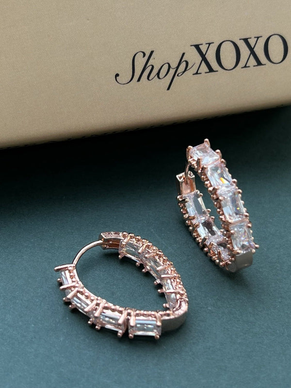 Luxe Rose Droplet Earrings