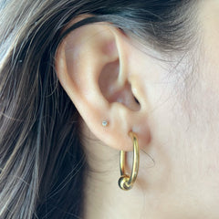 Gold Ball Hoops
