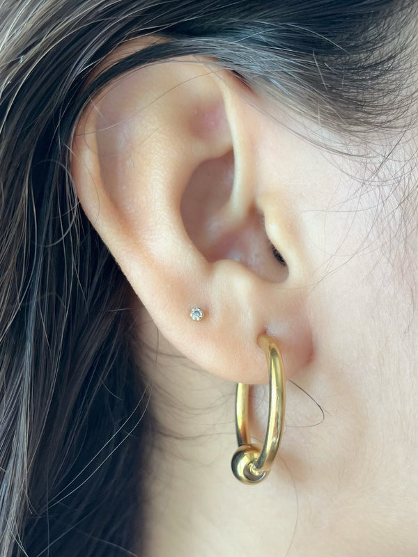 Gold Ball Hoops