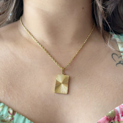 Gold Sunbeam Necklace
