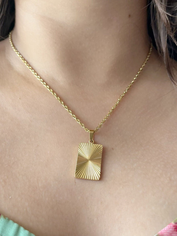 Gold Sunbeam Necklace