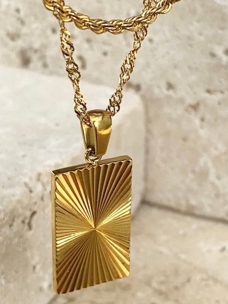 Gold Sunbeam Necklace