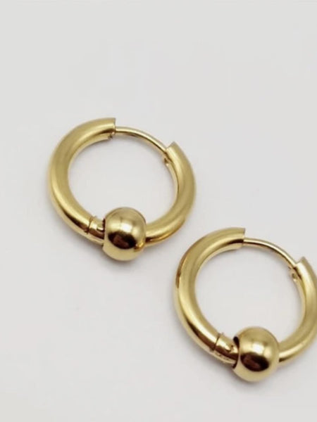 Gold Ball Hoops