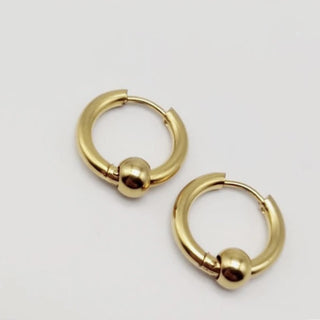 Gold Ball Hoops