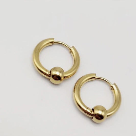 Gold Ball Hoops