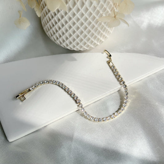 Gold Tennis Bracelet