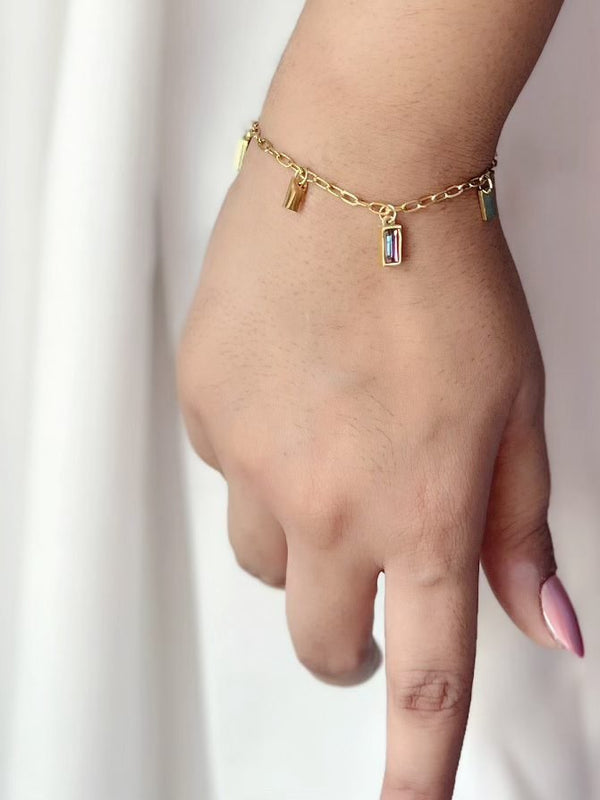 Iridescent Charm Bracelet