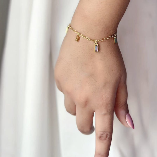Iridescent Charm Bracelet