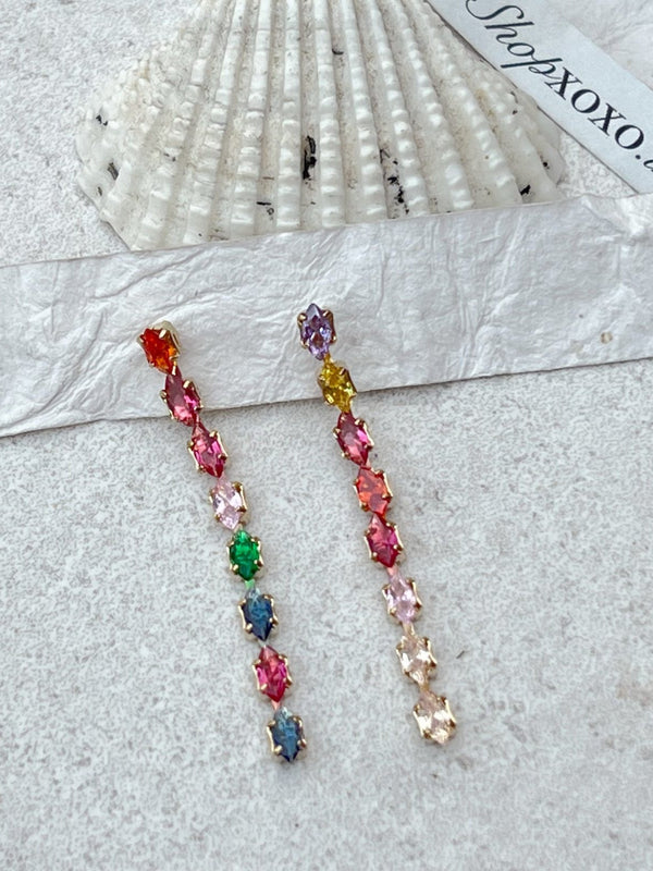 Multicolour Line Earrings