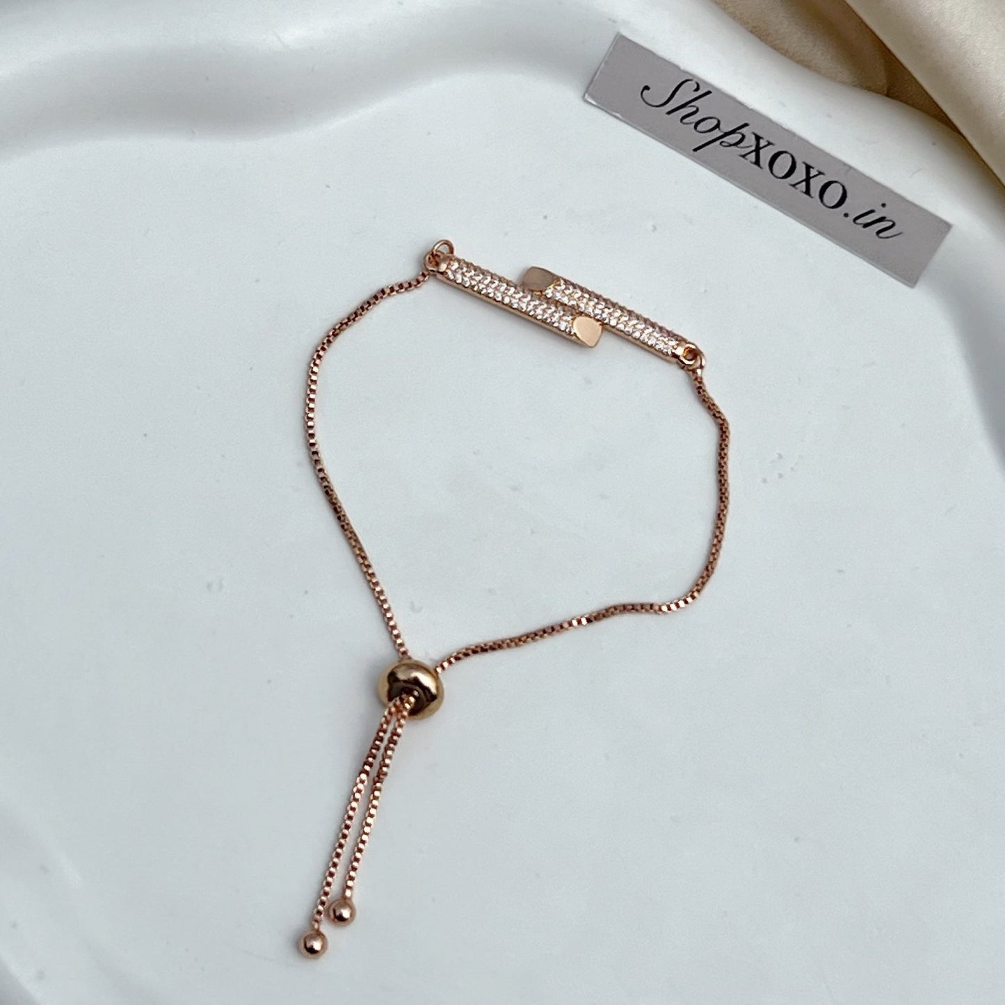 Ava Rose Drawstring Bracelet