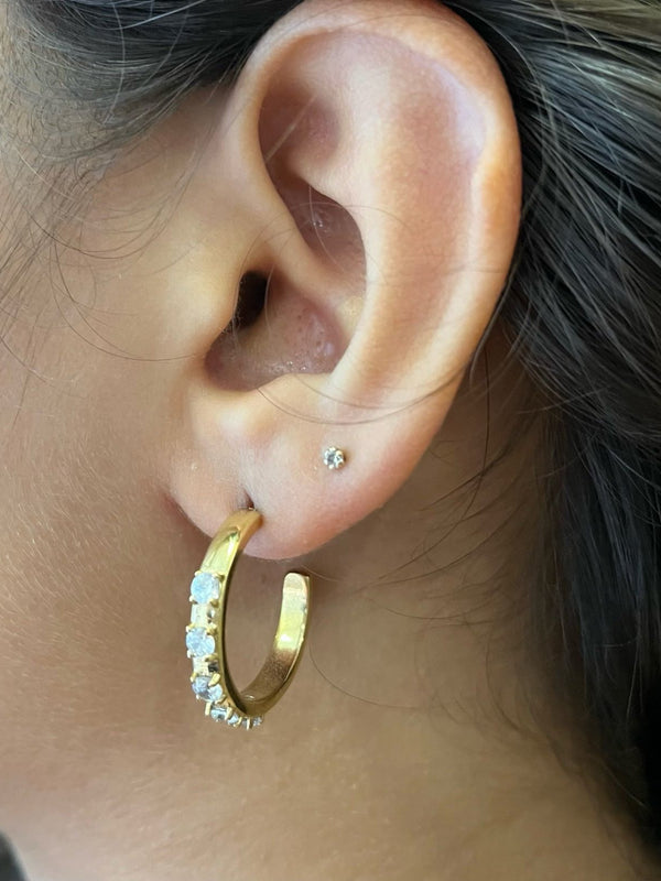 Enaya Gold Hoops