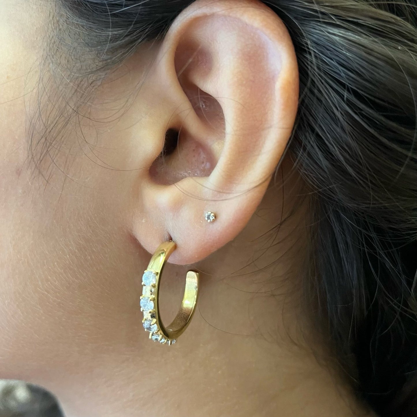 Enaya Gold Hoops
