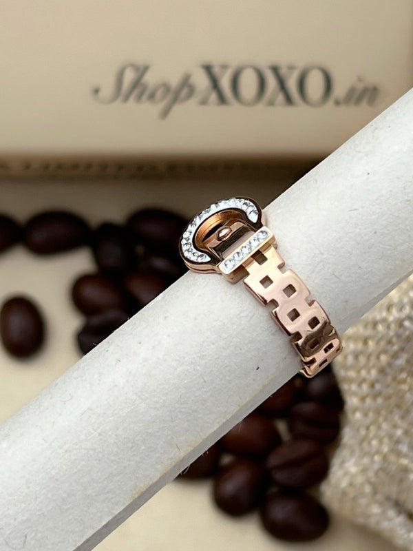 Rose Belt Ring