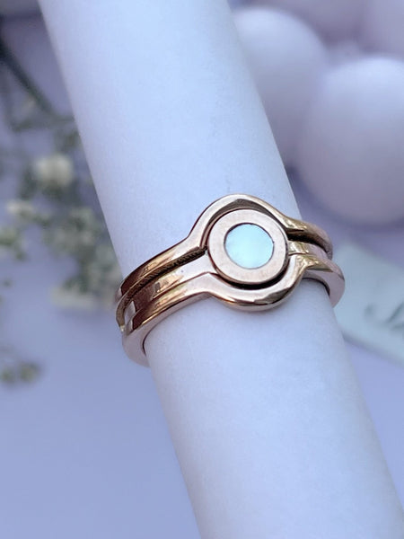 Rose Mother Of Pearl Ring