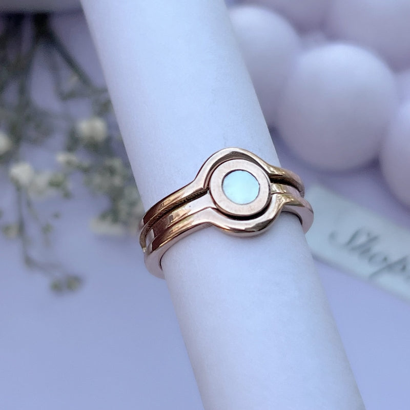 Rose Mother Of Pearl Ring