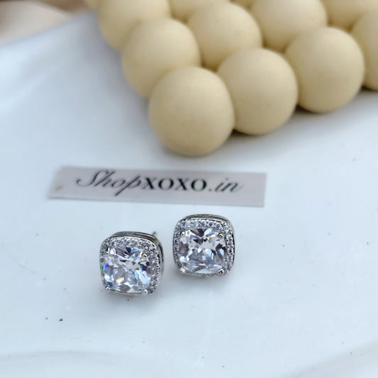 Square Diamanté Luxe Studs