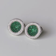 Green Luxe Cocktail Earrings