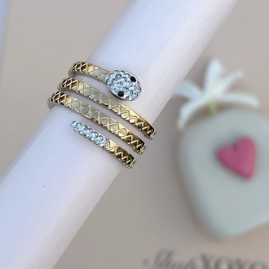 Gold Serpenti Ring