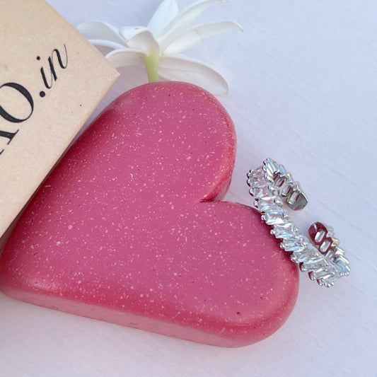 Silver Baguette Tennis Ring