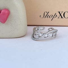 Silver Swirl Ring