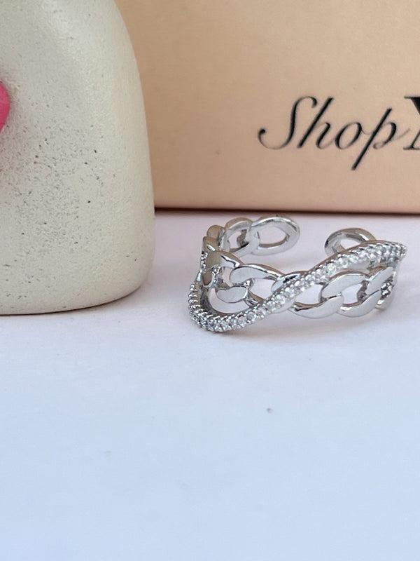 Silver Swirl Ring