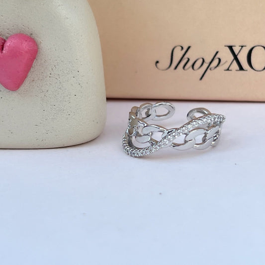 Silver Swirl Ring