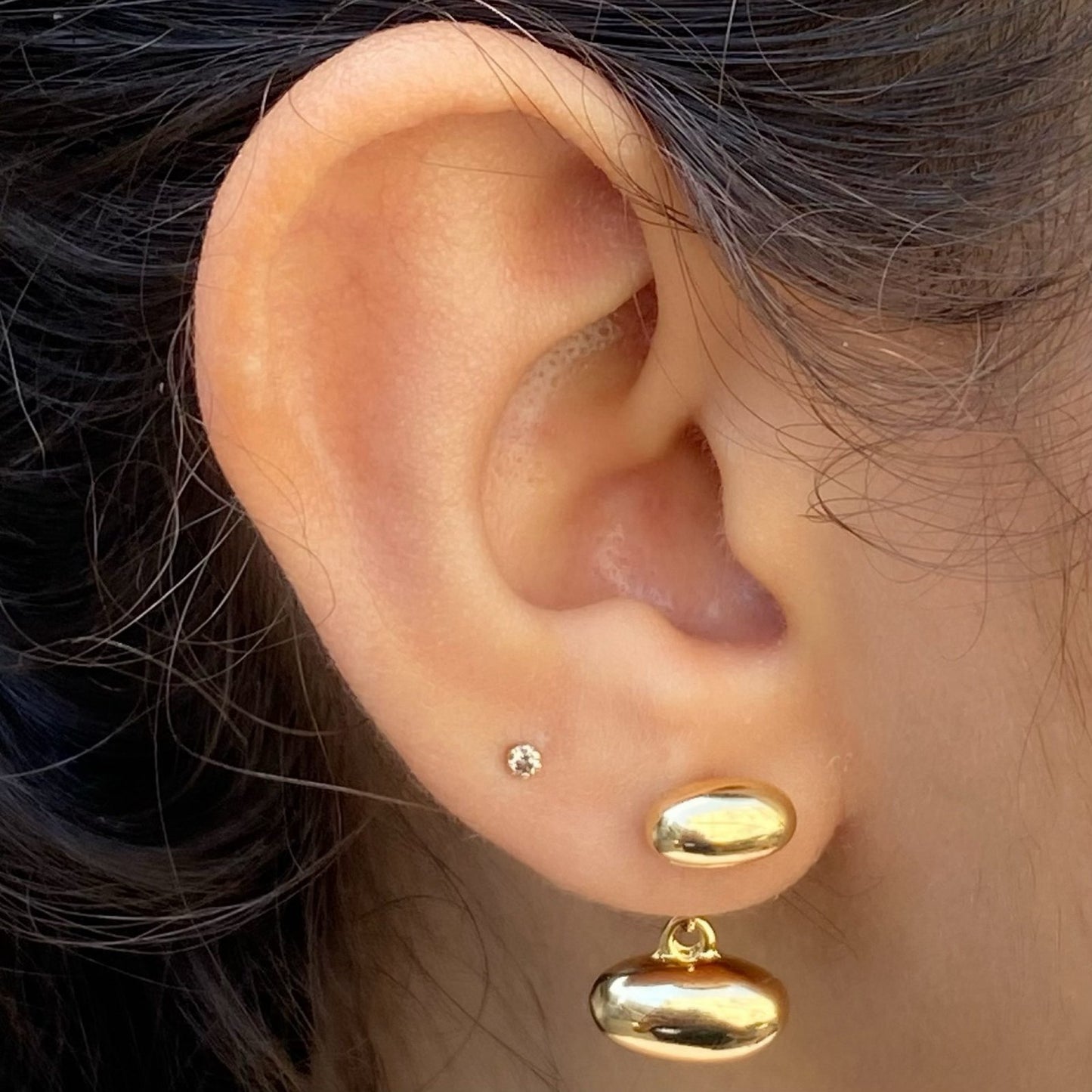Floating Pebble 4 in 1 Earrings