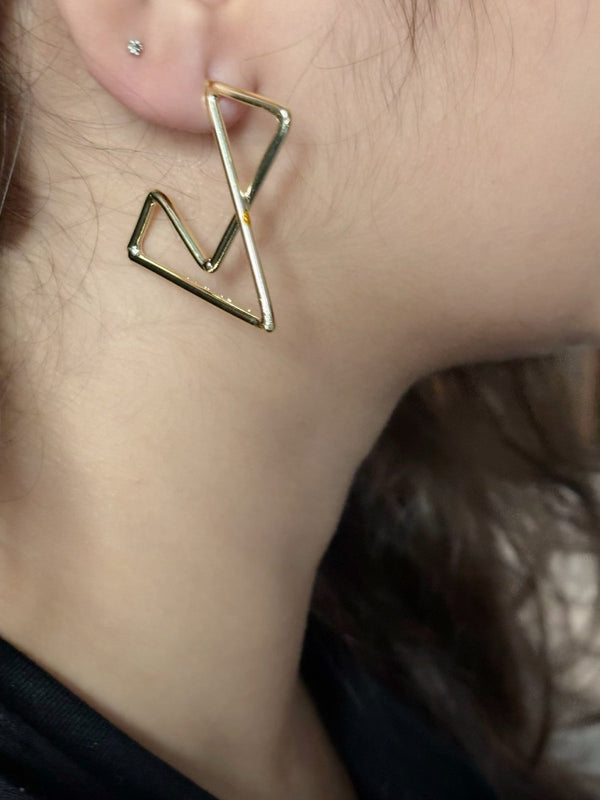 Geometric Gold Earrings