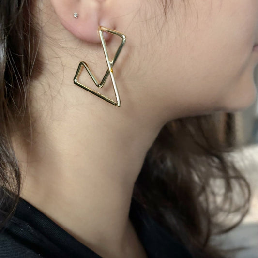 Geometric Gold Earrings