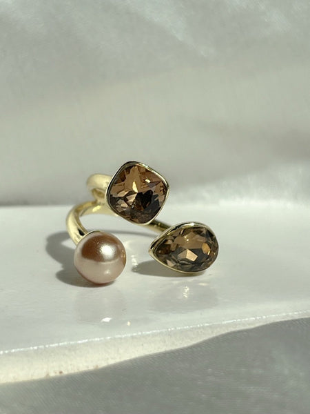 Pearl Topaz Ring