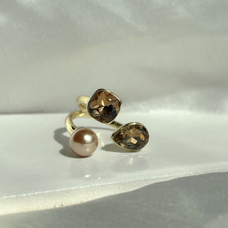 Pearl Topaz Ring