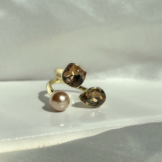 Pearl Topaz Ring