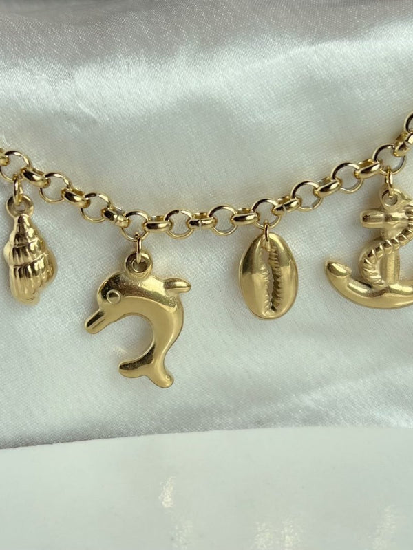 Beach Please Charm Bracelet
