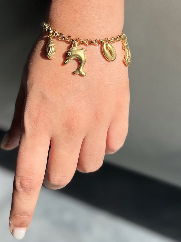Beach Please Charm Bracelet