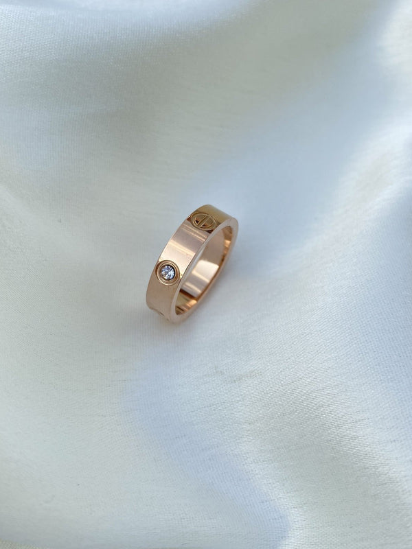 Rose Diamanté Ring