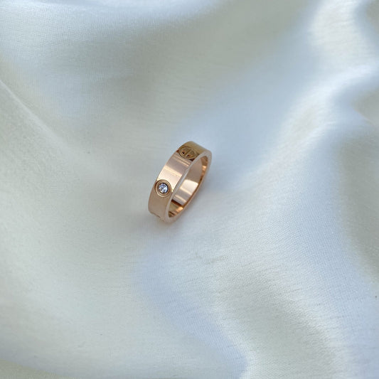 Rose Diamanté Ring