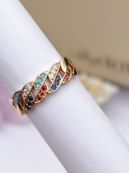 Multicolour Link Ring
