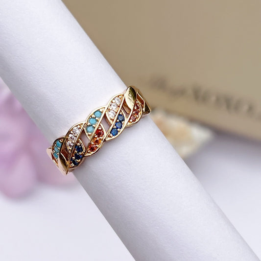 Multicolour Link Ring