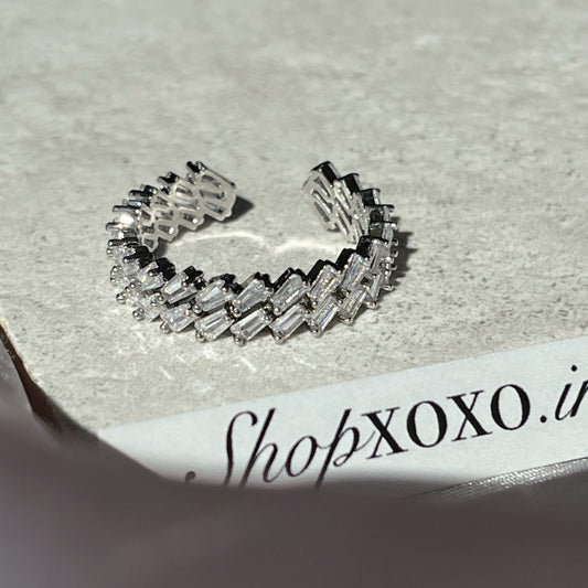 Silver Double Eternity Ring
