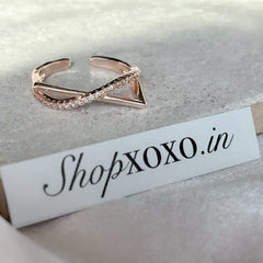 Rose Infinity Ring