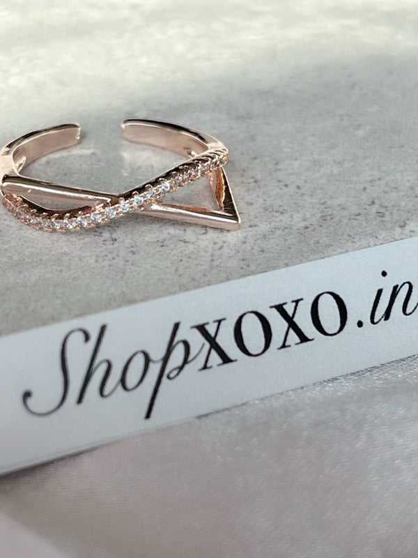 Rose Infinity Ring