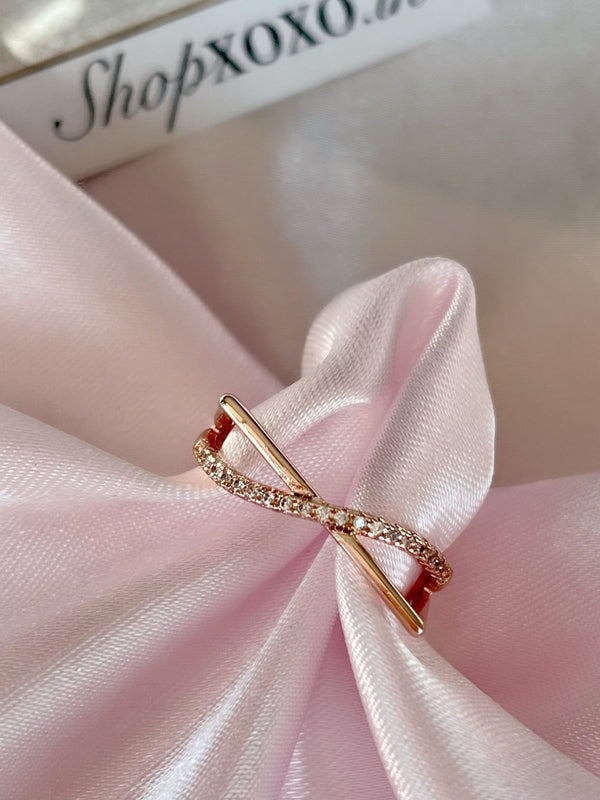 Rose Infinity Ring