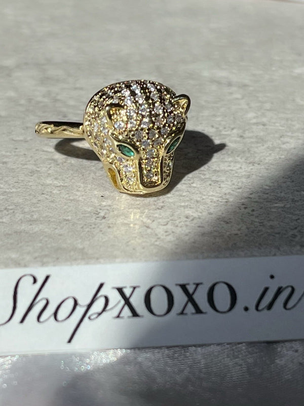 Lynx Gold Ring
