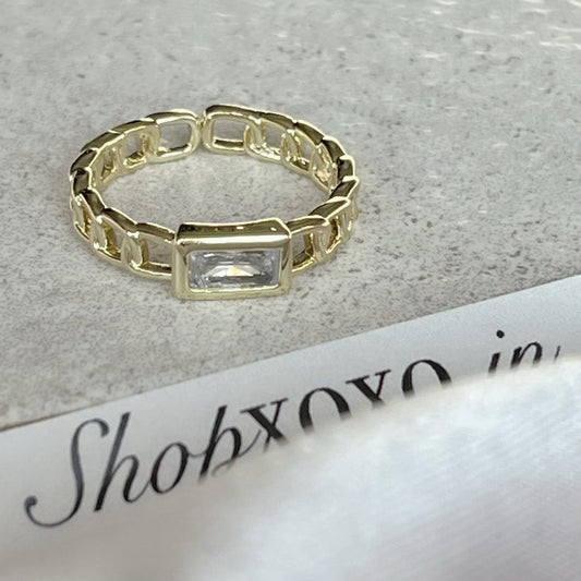 Cara White Ring